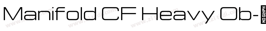 Manifold CF Heavy Ob字体转换